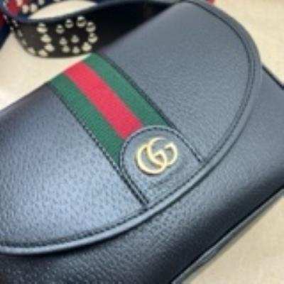 wholesale quality gucci ophidia shoulder bags 722117 black leather